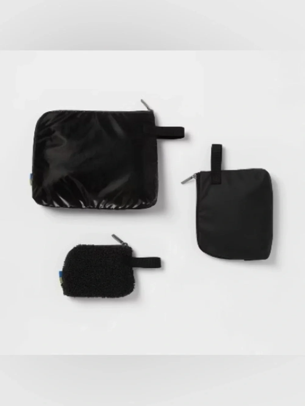 Open Story 3pc Toiletry Kit and Bag - Black